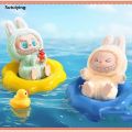 Sutuiying Cute For Labubu The Monsters Doll Blind Box Heart-Moving Macaron Original Mokoko Anime Figures Guess Bag Hanging Pendant Gift. 