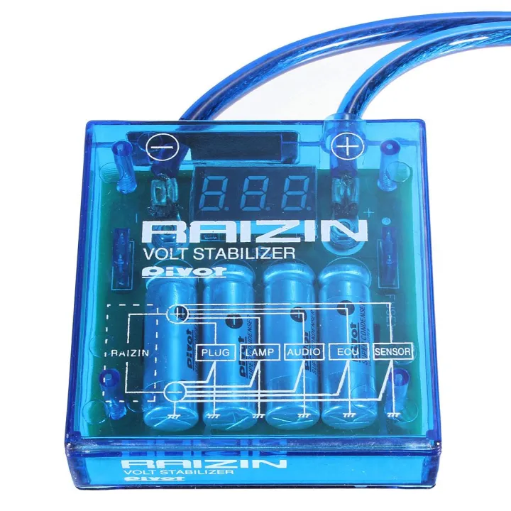 motors Blue Fuel Saver Power Voltage Volt Stabilizer Regulator 3 Earth ...