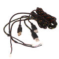 Nylon USB Mouse Cable Line Replacement Wire Orange, White For Steelseries KANA Special Mouse Lines Best Replacement. 
