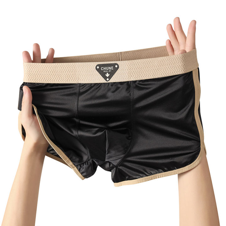 Huajie%20Long%20men's%20underwear%20ice%20silk%20new%20solid%20color%20pull-out%20mid-rise%20men's%20plus-size%20breathable%20men's%20boxers%20can%20be%20sent%20on%20behalf%20of%20others%20-%20Image%202
