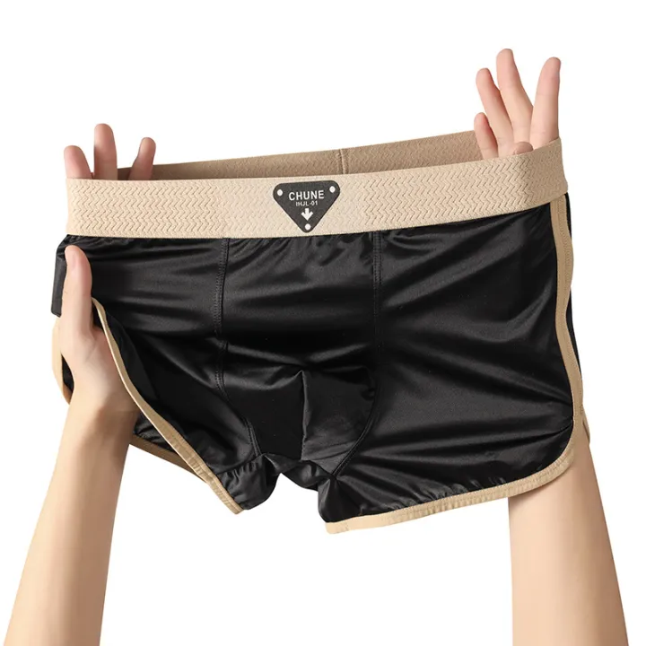 Huajie%20Long%20men's%20underwear%20ice%20silk%20new%20solid%20color%20pull-out%20mid-rise%20men's%20plus-size%20breathable%20men's%20boxers%20can%20be%20sent%20on%20behalf%20of%20others%20-%20Image%202