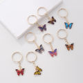 8pcs Boho Butterfly Keychain Cute Summer Animal Key Chain Ring Purse Bag Backpack Charm Earbud Case Cover Accessories Girls Gift. 