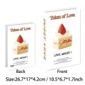 Fashion Modern Style Fake Books Decor Dessert Shop Ornament Creative Simulation Book Foldable Coffee Table Photography Prop Book. 