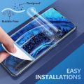 Full Soft TPU Screen Protector For Samsung Galaxy S22 Ultra Anti-Explosion Material. 