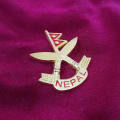 Khukuri Cross Nepal Flag Badge - Cotton House. 