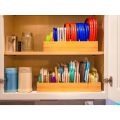 Kitchen Cabinet Organizer Container Lids Bamboo Drawer Box with Adjustable Dividers, Kitchen Storage and Organization. 