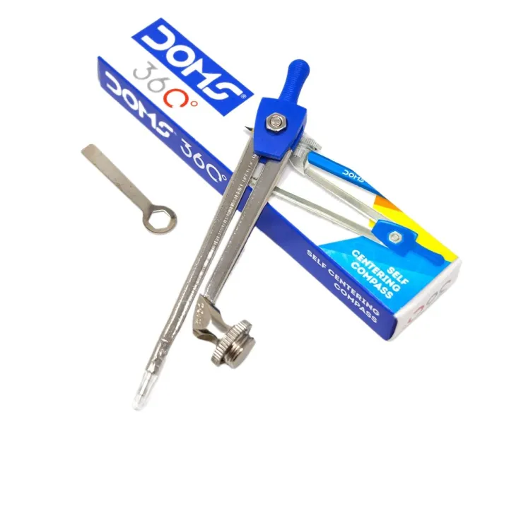 Doms%20360%20Degree%20Self%20Centering%20Pencil%20Compass%20%7C%20Non-Rusting%20Strong%20Material%20%7C%20For%20Students%20Use%20To%20Draw%20Circle,%20Arc%20&%20Other%20Geometry%20Designs%20-%20Image%202
