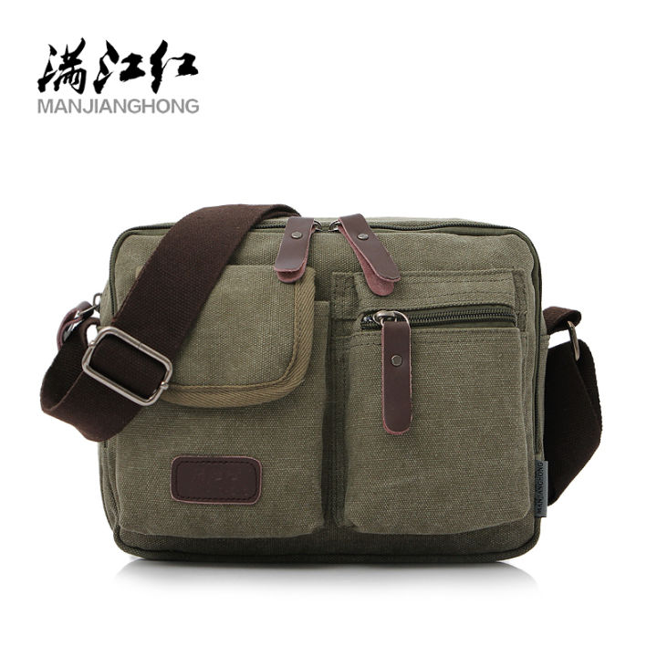 2023 Bag Fashion Function Canvas Bag Summer MANJH Casual Little Ladies New Postman High Quality Girls Shoulder Bag