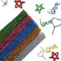 800Pcs Pipe Cleaners 10 Assorted Colors Chenille Stems Craft Supplies Glitter Pipe Cleaners for DIY Art Crafts. 