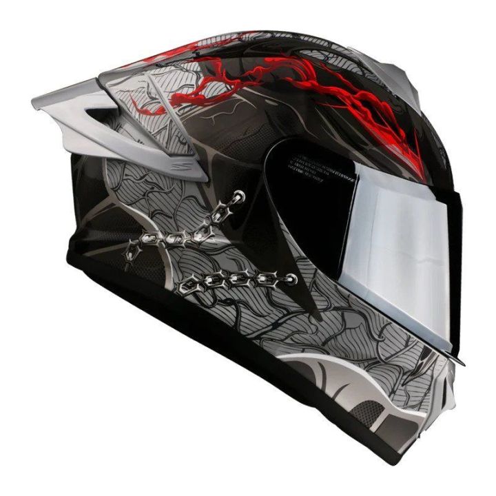 Spyder%20Spike%202%20Full%20Face%20Grey%20Single%20Visor%20Helmet%20With%20night%20vision%20visor%20-%20Image%204
