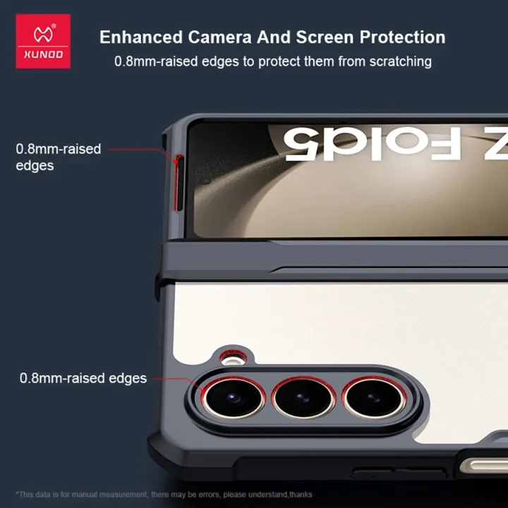Xundd%20For%20Samsung%20Galaxy%20Z%20Fold5%20Case%20Z%20Fold%205%20Phone%20Cover%20Shockproof%20Protective%20Shell%20Transparent%20Clear%20Cases%20-%20Image%205