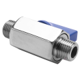 NAMUNY 4X Stainless Steel Ball Valve - 1/4 Inch NPT Thread Male Small Mini Ball Valve (1/4Inch Male&Male). 