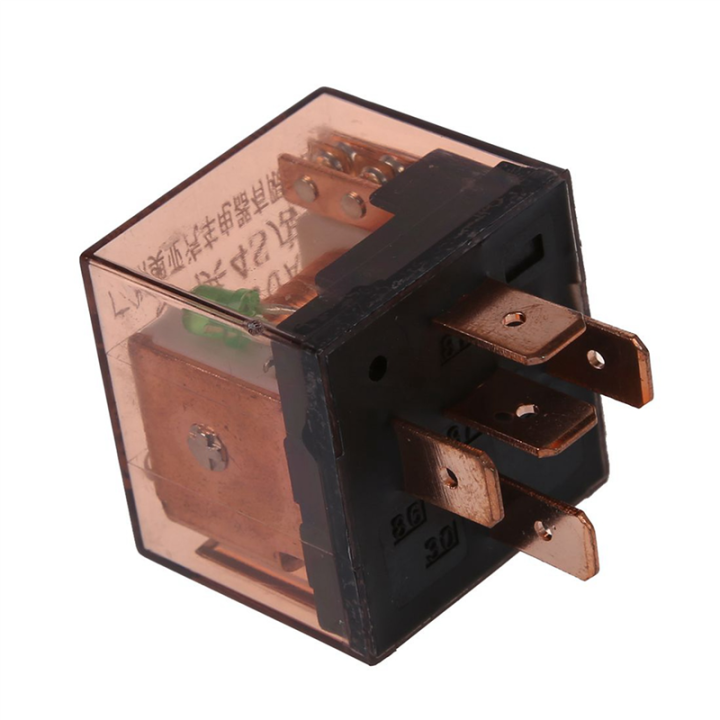 fasdaga%205X%20DC%2024V%2080A%201NO%201NC%20SPDT%205%20Pins%20Green%20Indicator%20Light%20Automotive%20Truck%20Car%20Relay%20-%20Image%202