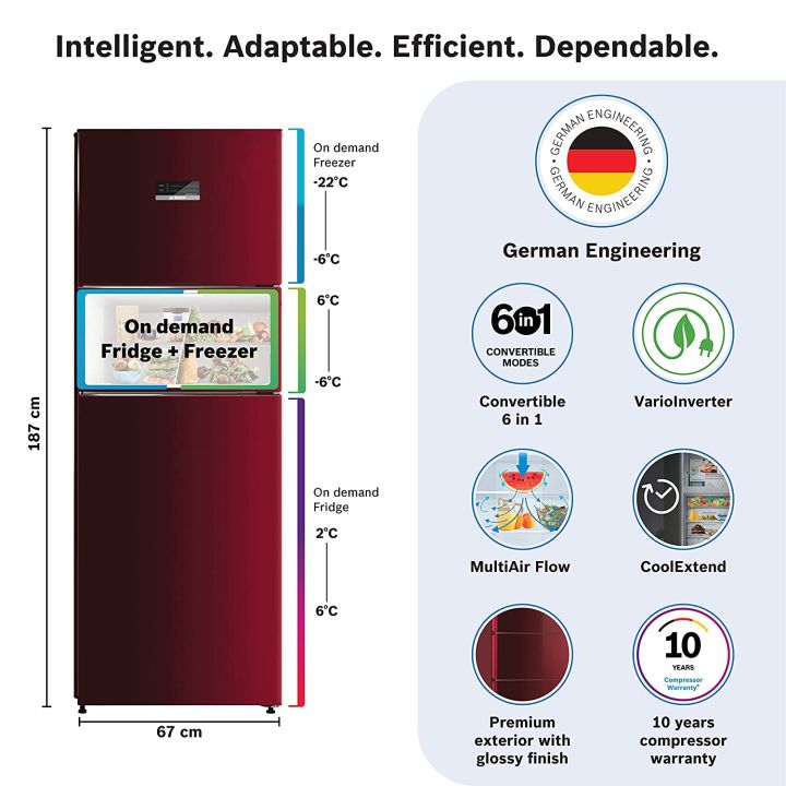 BOSCH%20Refrigerator%203%20Door%20364%20L%20candy%20Red%20CMC36WT5NI%20-%20Image%204
