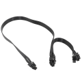 PSU VGA 8pin male to Dual PCIe 8 (6+2) Pin Male PCIE GPU Power Cable. 