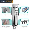 VGR V-071 Cordless Professional Hair Clipper - 120 Min Runtime, Men's Trimmer with 3 Guide Combs (Silver)- SB2293. 