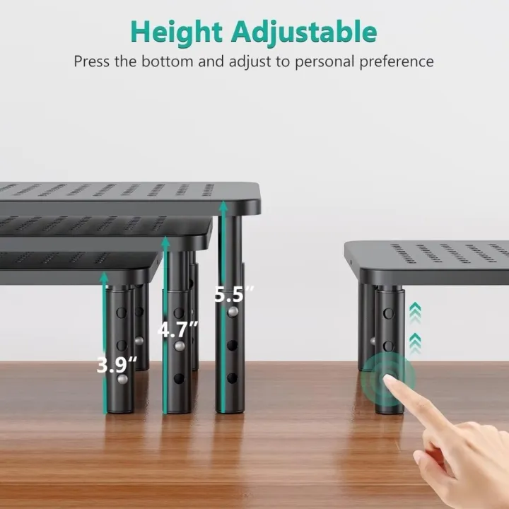 Multi-use%20Adjustable%20Computer%20Monitor%20Stand%20Metal%20with%20Storage%20Drawer%20Laptop%20Cooling%20Bracket%20Heightening%20Storage%20Rack%20-%20Image%202