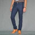Dark Plain Blue Stretchable Jeans Pant For Men. 