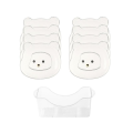 Transparent Cute Cartoon Shape Bear Spit Bone Dish Desktop Trash Tray. 