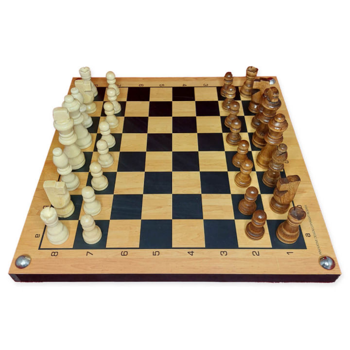 Chess Men Vixen Wooden Pine (1 Set Pieces only, Board not included)