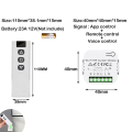 NAMUNY Tuya Smart Life WiFi 433Mhz Blind Curtain Switch with RF Remote for Electric Roller Shutter Control, 2RC 1RE. 