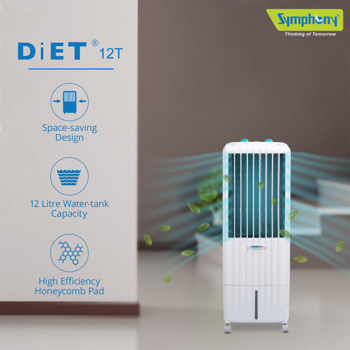 Symphony%20Diet%2012T%20Personal%20Tower%20Air%20Cooler%20for%20Home%20with%20Honeycomb%20Pad,%20Powerful%20Blower,%20i-Pure%20Technology%20and%20Low%20Power%20Consumption%20(12L,%20White)%20-%20Image%208