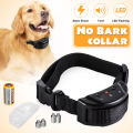 7 Gears Rechargeable Ultrasonic Electric Anti Dog Bark Collar Stop Dog Barking Collar for Dog Bark Control & Remo. 