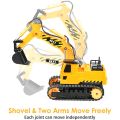 Remote Control Excavator Toy, Digger Hydraulic Construction Vehicles RC Trucks Toys For Boys Girls Kids ( 3-10 Year). 