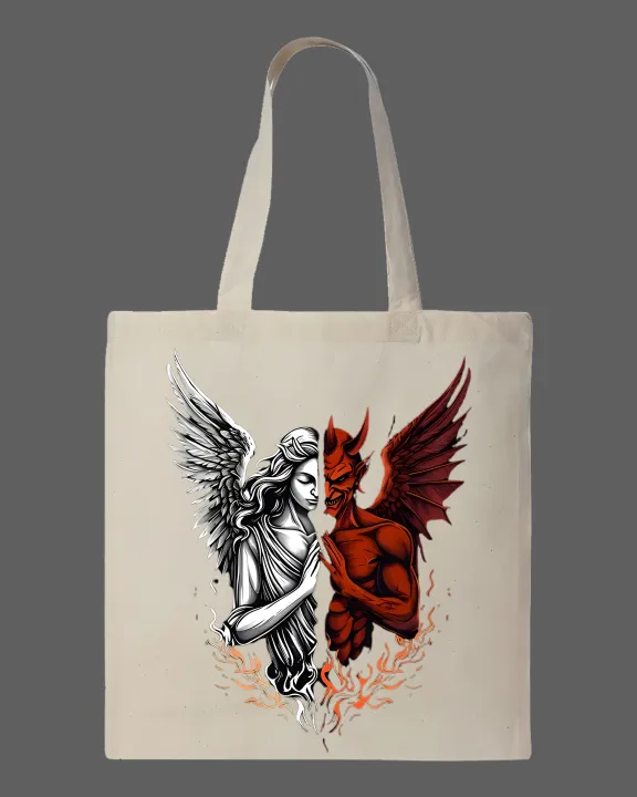 Angel%20&%20Devil%20Graphic%20Printed%20Tote%20Bag%20%7CAesthetic%20Eco-Friendly%20Cotton%20Shoulder%20Bag%20-White,%20Black%20-%20Image%203
