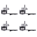 4X 250W 24V 120Rpm Low Speed Brush Motor, 44mm Longer Shaft,Shaft Diameter 17mm , Wheel Chair DC Gear Brushed Motor. 