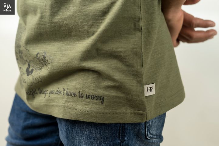 Aja%20Dynasty%20Kiran%20Khaki%20Round%20Neck%20Men's%20T-shirt%20%20Made%20in%20Nepal%20-%20Image%205