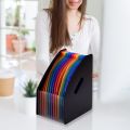 12 Pocket Accordion A4 File Manager Rainbow. 