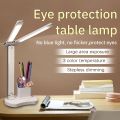 Led Double Head Desk Lamp 3 Operating Modes With 32 Dimmable LED Lights Rechargeable Table Lamp. 