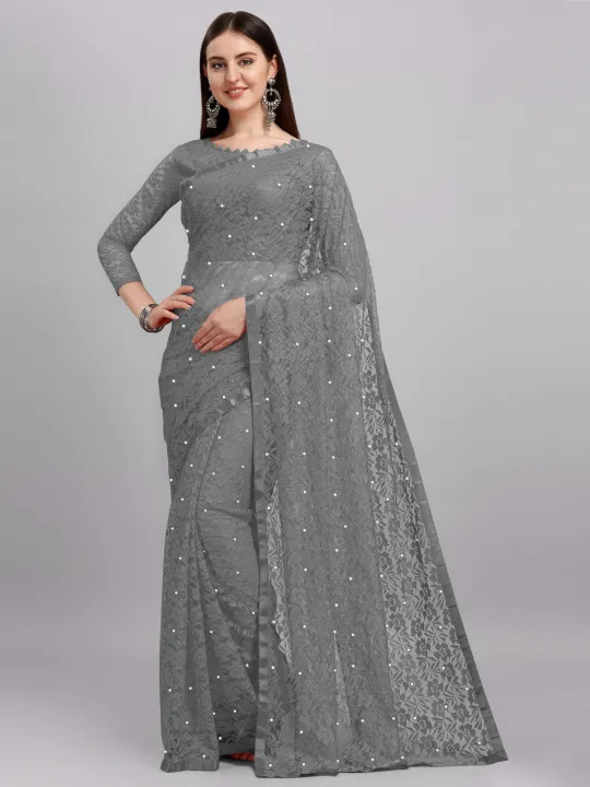 Self%20Design%20Bollywood%20Net%20Saree%20for%20Women%20Elegant%20Ethnic%20Wear%20-%20Image%203