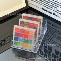 Cosmetics storage rack, powder eyeshadow palette, organizer box, drawer divider, clear tabletop, makeup blush display box. 