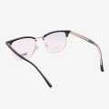 Hunter Metal Frame Black/Golden Color Blue Cut Glasses. 