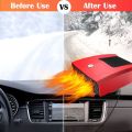 1 Piece 12V Portable Car Heater Heater Fan Windshield Defogger and Defroster Heating & Cooling Fan Rotary Base. 