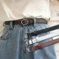 Gift Jeans Decorative New Designer Women No-hole Buckle PU Leather Belts Waist Strap Thin Belt. 