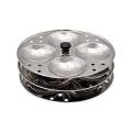 3 Tier Big Idli Size The Indian Steel Idli Maker Steamer Stand, Dhokla and Patra Plates Sancha Pot for Pressure Cooker | Momos Steamer. 