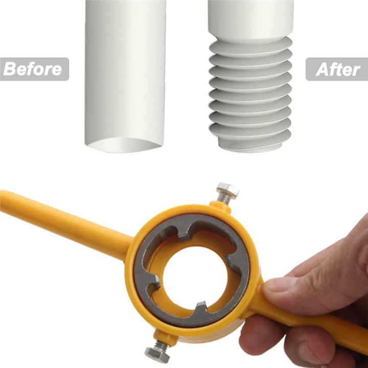 6Pcs%20PVC%20Thread%20Maker%20Tool%20Pipe%20Threader%20Plumbing%20Tool%20Kit%20Pipe%20Round%20Die%20Set%20with%203%20Dies%201/2%20In,3/4in%20and%201in%20NPT%20Die%20Set%20-%20Image%203
