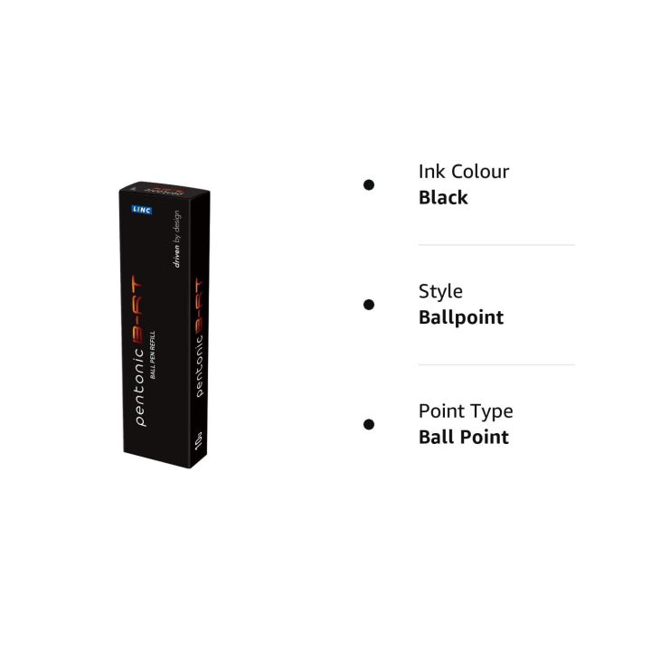 Pentonic%20B-RT%200.7mm%20Ball%20Pen%20Refill%20%7C%20Black/Blue%20%7C%200.7mm%20%7C%20Available%20In%20Pack%20Of%2010%20-%20Image%203