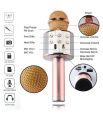 Wster Ws-858 Wireless Bluetooth Hifi Karaoke Microphone. 