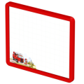 Zephyr Mini Scribblez | 2 In 1 Writing Board | For Ages 3+ | Themes: Firetruck, Whale, Rocket, Fairy. 