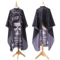 Haircut Hairdressing Barber Cloth Skull Pattern Apron Polyester Cape Barber Gown. 
