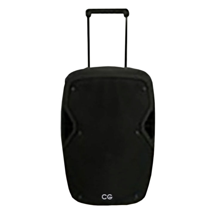 CG Brand 15 Inch Trolley Speaker With Guitar Input - CGTS15H01 - 1 Year Comprehensive Warranty, Including 6 Months On Battery