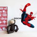 DISICHEN 【LuckyBabyFans Store】Cartoon Spiderman Stikers for Wall Decoration Single Man Unleash Skills Mural Interior Bedroom Kids Room Decor Luxury. 