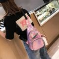 WeihonghunfeiFashion Korean Style New 2022 Colorful Girl'S Chest Bag Ladies Laser Bag PU Symphony Waist Bag Trendy Women's Bag. 