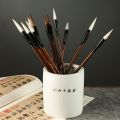 Traditional Chinese Calligraphy Brush Oil Watercolor Wolf Hair Scriptures Writing Brush High-end Oil Painting Art Paint Brush Art Supplies. 