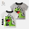 betop children's clothing korean dinosaur summer kids short sleeve t-shirt cartoon pattern boy top half. 