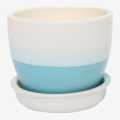 Gamala/ flower pot Blue Carlos  Plate Pot ceramic. 